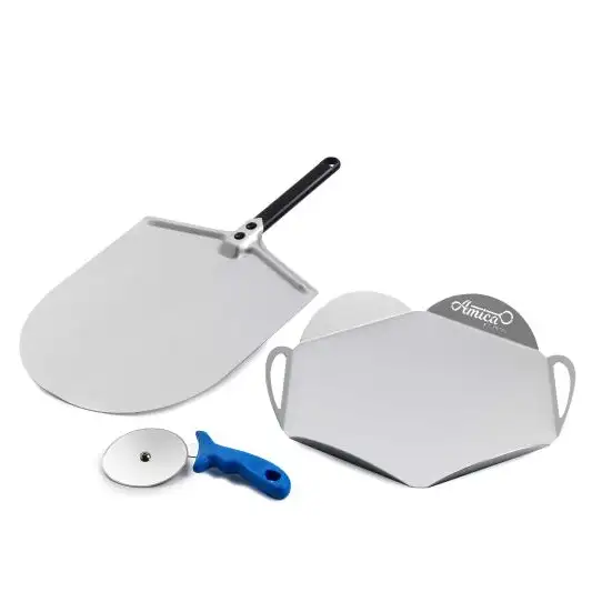 Набор для пиццы "A Casa Mia" с лопаткой Amica, противнем и ножом для пиццы