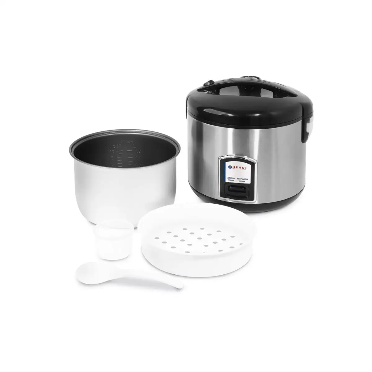 Рисоварка с функцией пароварки, 1.8 л, 700 вт, 273x283x(H)285 мм, Hendi