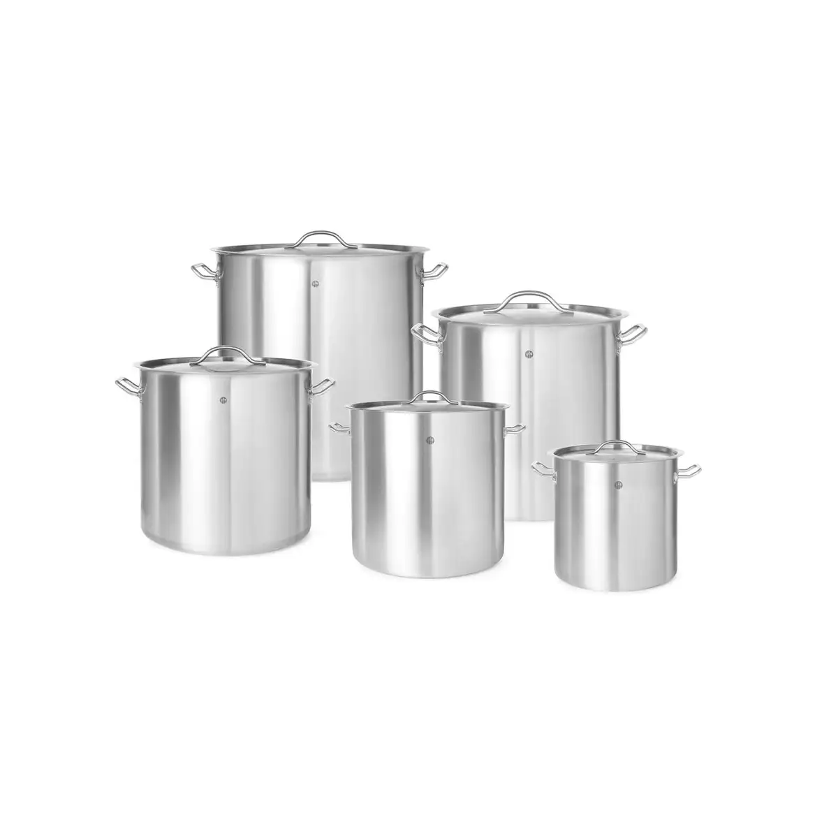 Кастрюля из нержавеющей стали с крышкой 17 л, 280×280 мм