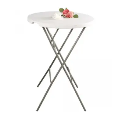 Стол для кейтеринга высокий, круглый складной 800х1100 мм