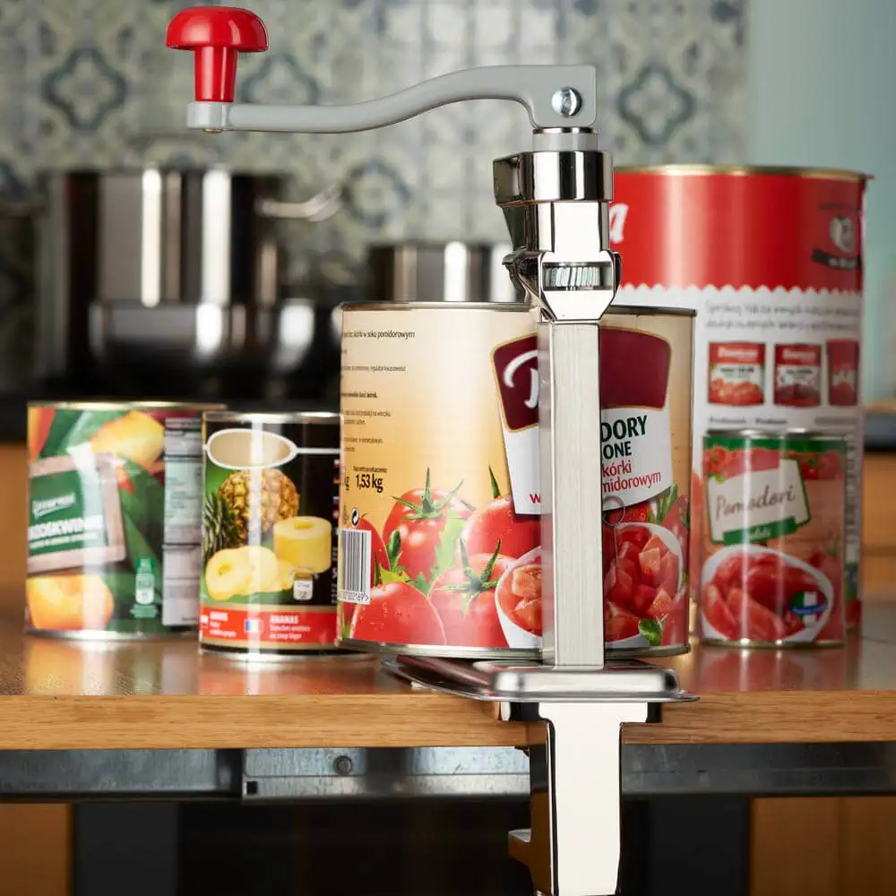 Профессиональный консервный нож с креплением к столу, 20–400 мм