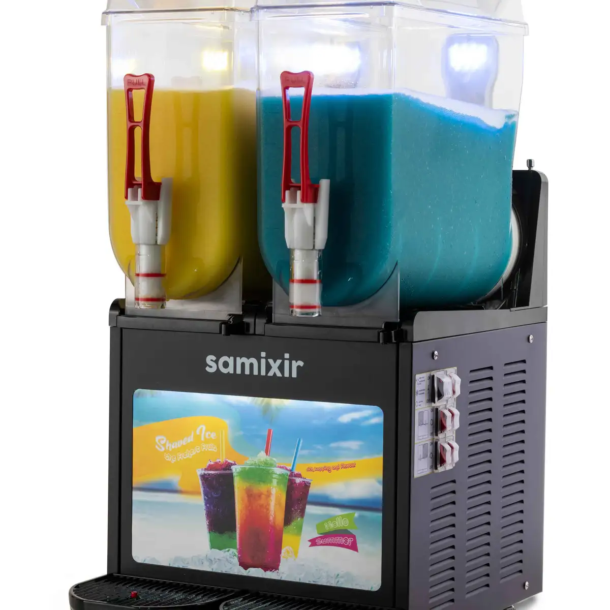 Диспенсер для Холодных Напитков 2x12 l Черный SLUSH Twin Allure