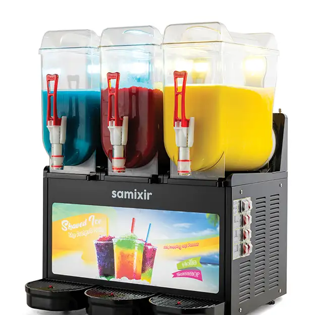 Диспенсер для Холодных Напитков 3x12 l Желтый SLUSH Triple Allure