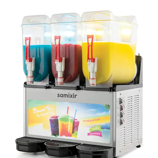 Диспенсер для Холодных Напитков 3x12 l Желтый SLUSH Triple Allure