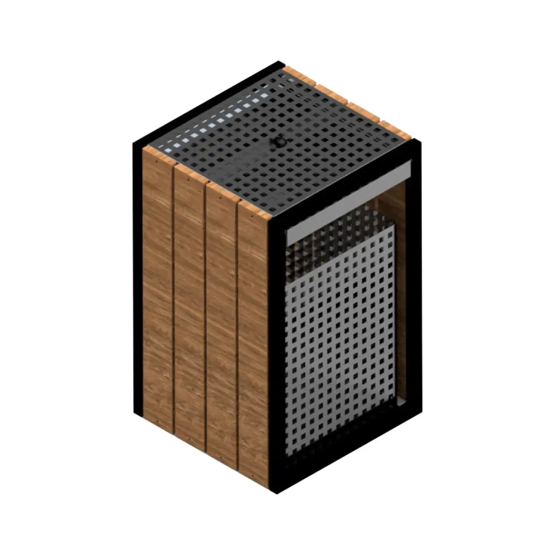 Корзина для мусора EcoLine с пепельницей, 60 l, Antracit