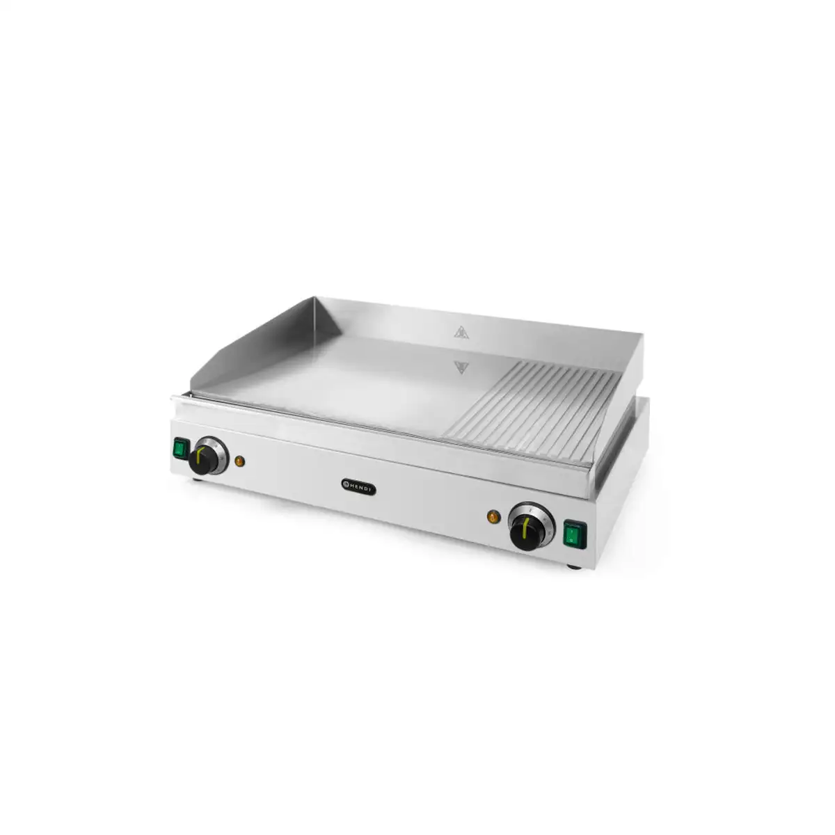 Электрический гриль 2/3 гладкий, 1/3 ребристый, HENDI