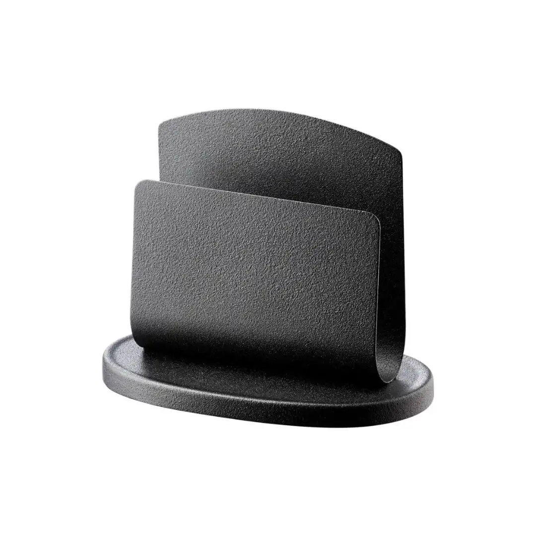 Салфетница стальная, черная.