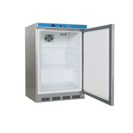 Лакированный холодильник, внутренняя отделка из АБС-пластика, объем 129 л, класс энергопотребления А