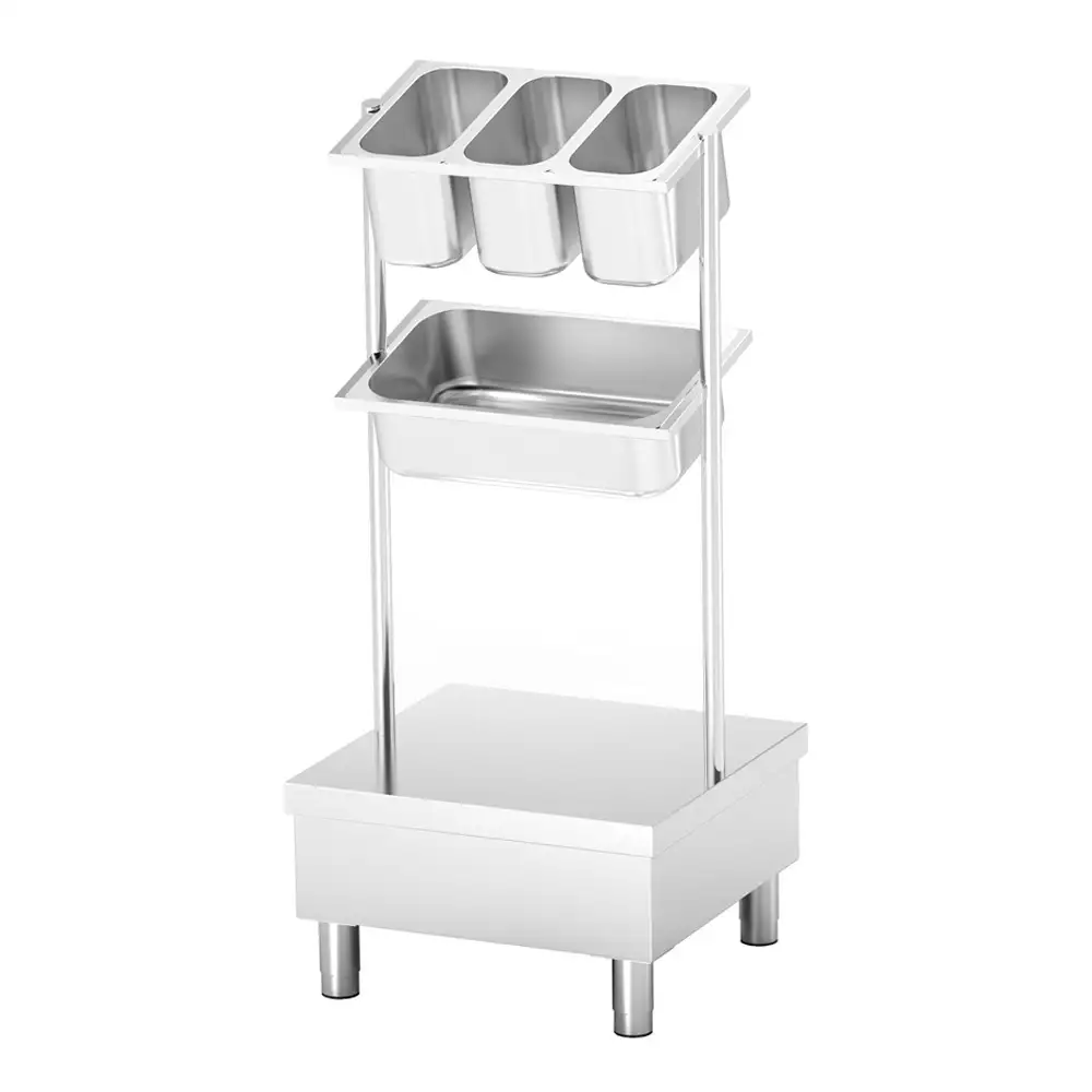 Модуль для столовых приборов GN из нержавеющей стали CB-GN, 625x600x1400 мм