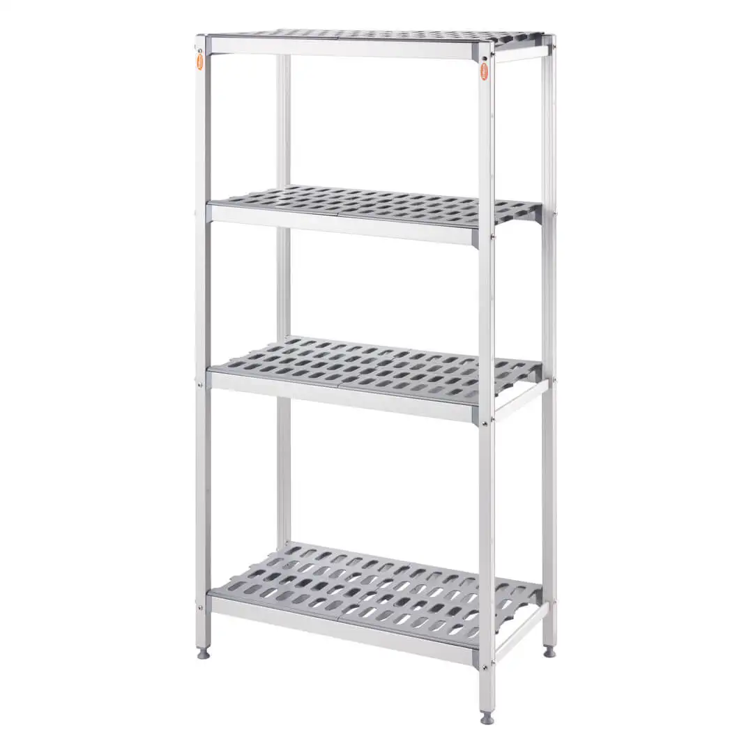 Полка складская алюминиевая, 900х560х1680 мм.