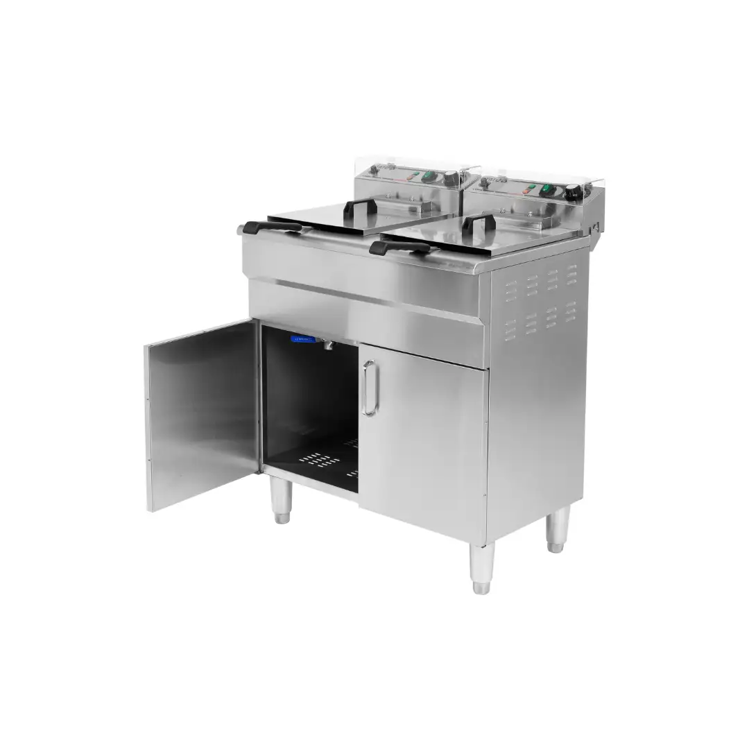 Фритюрница с шкафом 2x16L, YATO