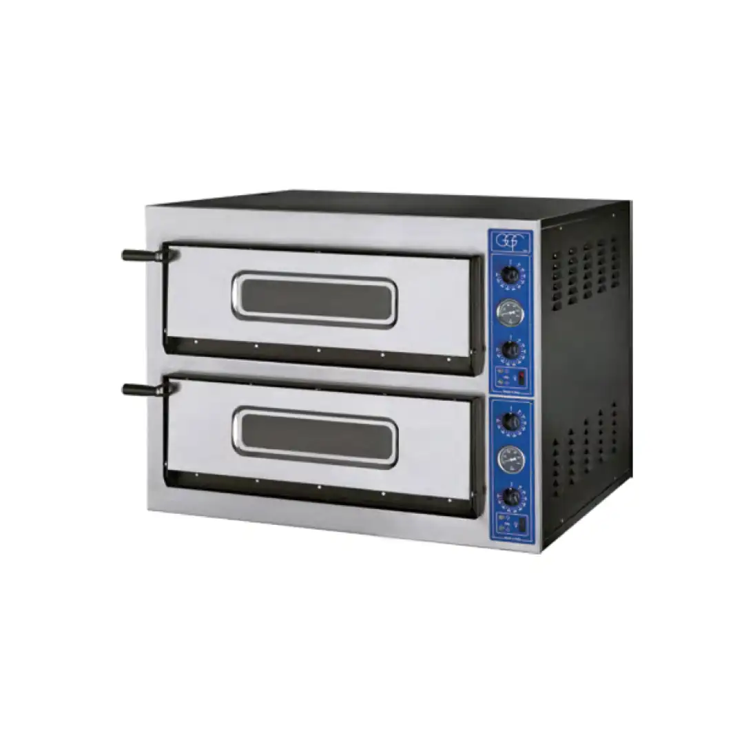 Печь для пиццы, 2 отделения, темп 500°C, 12 кВт, 1010x850x750 мм