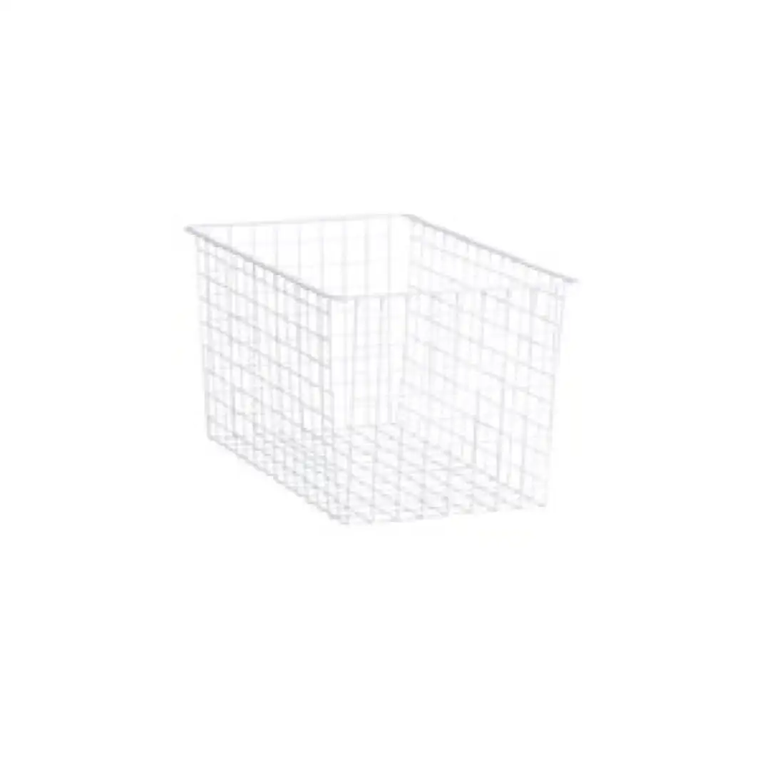 Корзина из проволоки с раздвижным механизмом 427x285 мм, белая