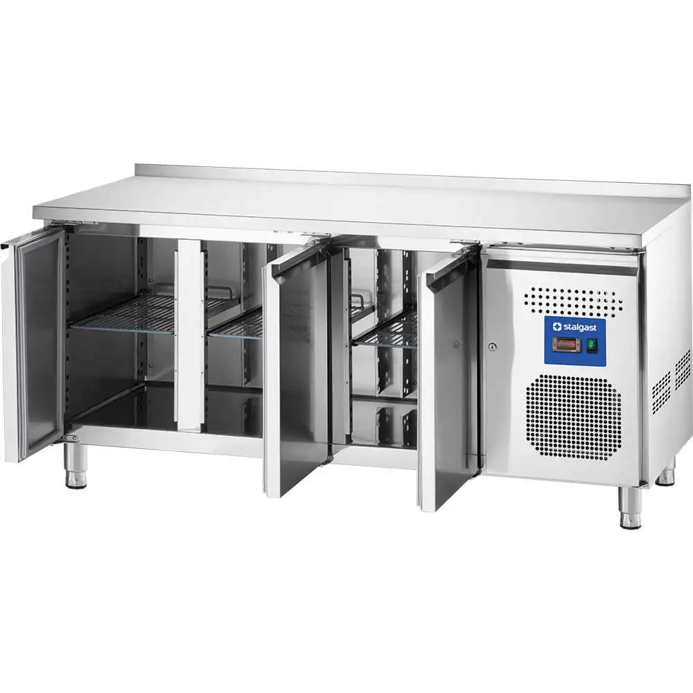 Стол холодильный с бортиком, 3-дверный, V 417 л Stalgast