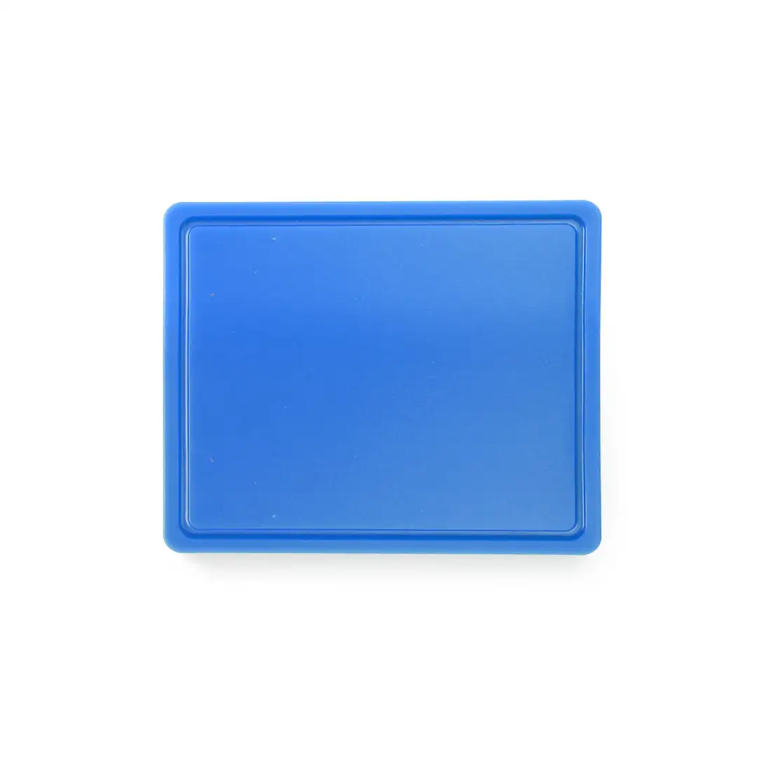 Доска белая, 26.5x32.5x(В)1.2 см - GN1/2, с канавкой для слива, полиэтилен HDPE 500, соответствует нормам гигиены HACCP