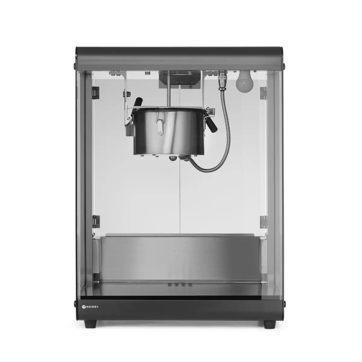 Аппарат для попкорна настольный с витриной и подогревом, 80 л