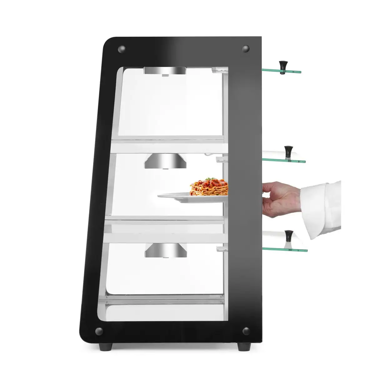 Витрина тепловая Hendi 220-240V/500W, 472x447x(В)775mm