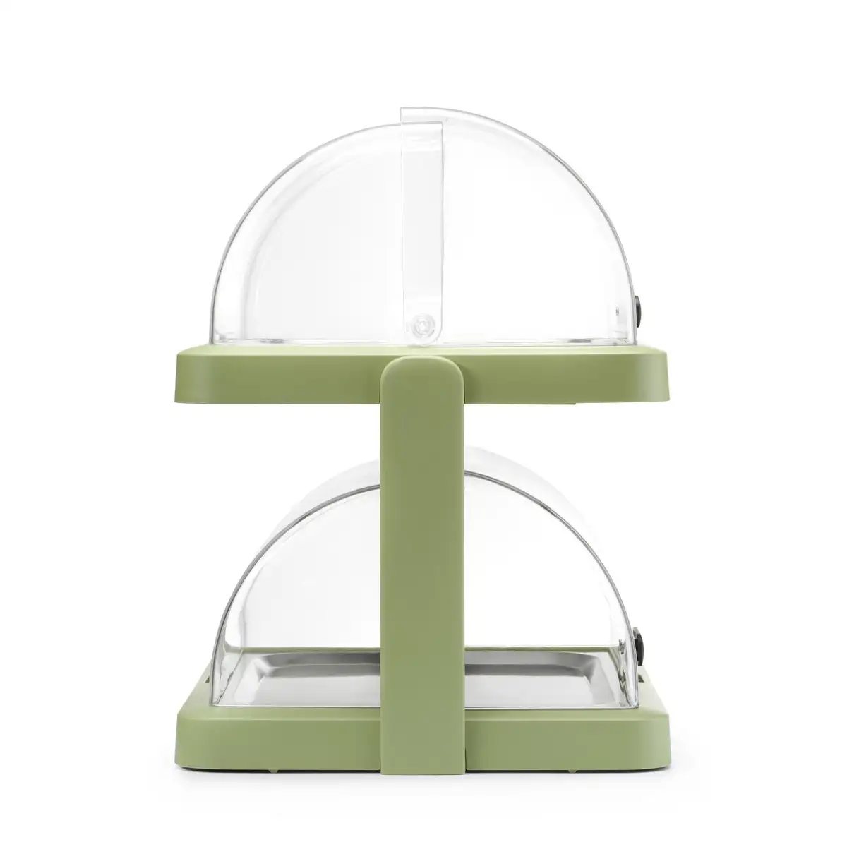 Двойной зеленый ролл-топ охлаждающий дисплей