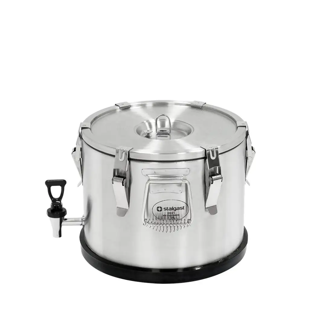 Стальной термос с краном, V 15 л.