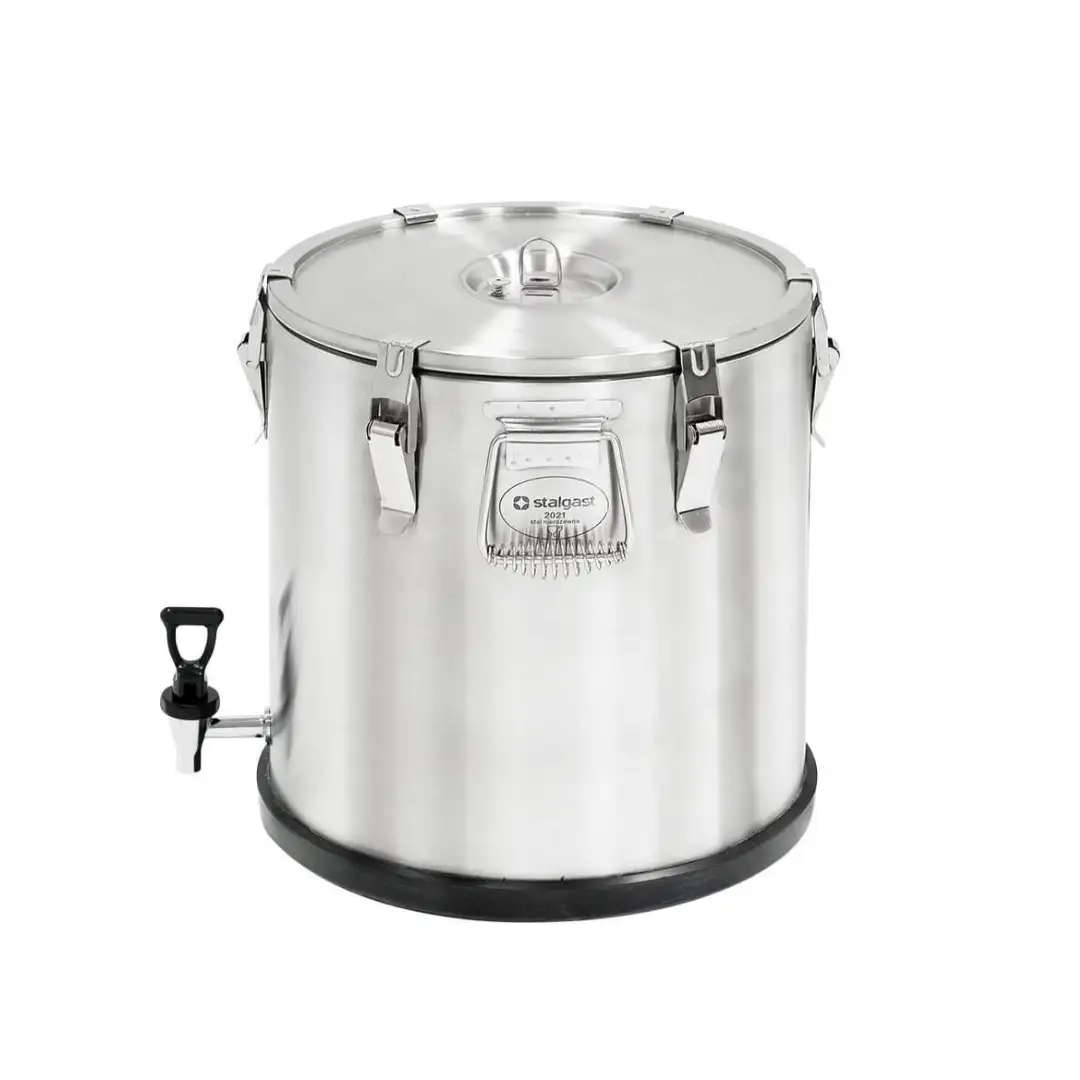 Стальной термос с краном, V 15 л.