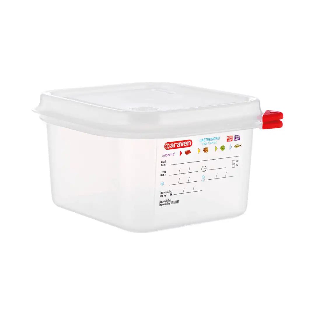 Контейнер полипропиленовый с герметичной крышкой, GN 1/4, H 150 мм.