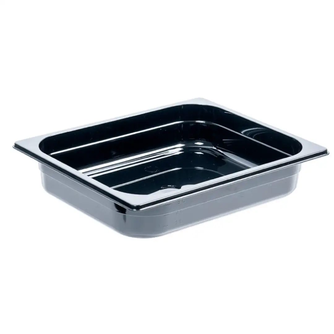 Контейнер из поликарбоната, черный, GN 1/2, 100 мм. -40°C +99°C