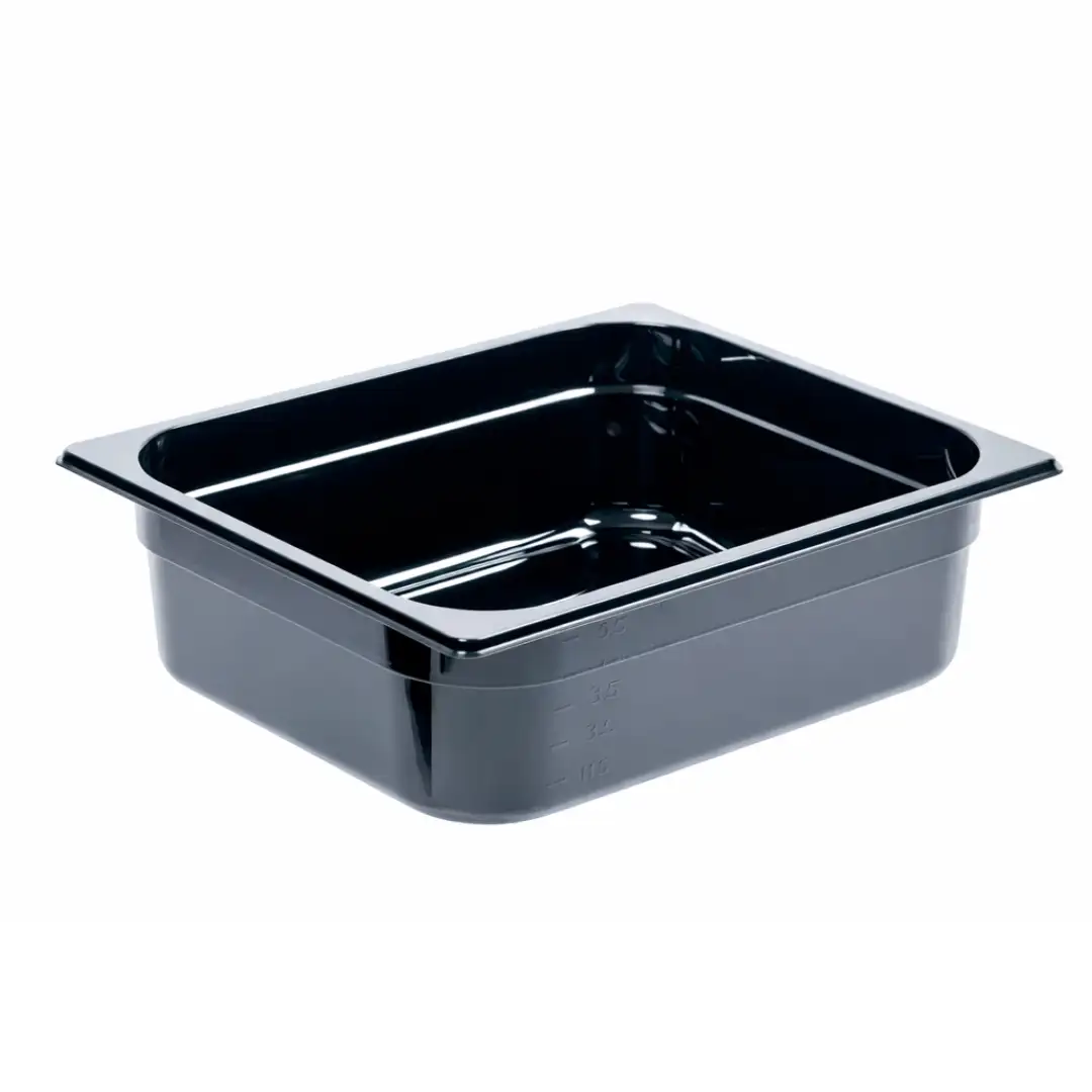 Контейнер из поликарбоната, черный, GN 1/2, 100 мм. -40°C +99°C