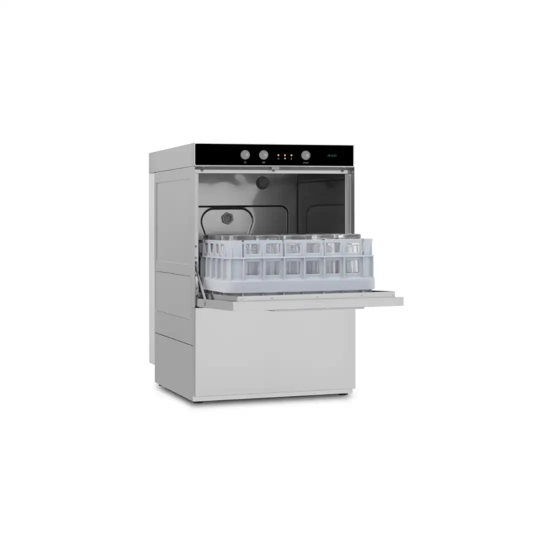 Профессиональная посудомоечная машина AF400DDP с дозатором и сливным насосом