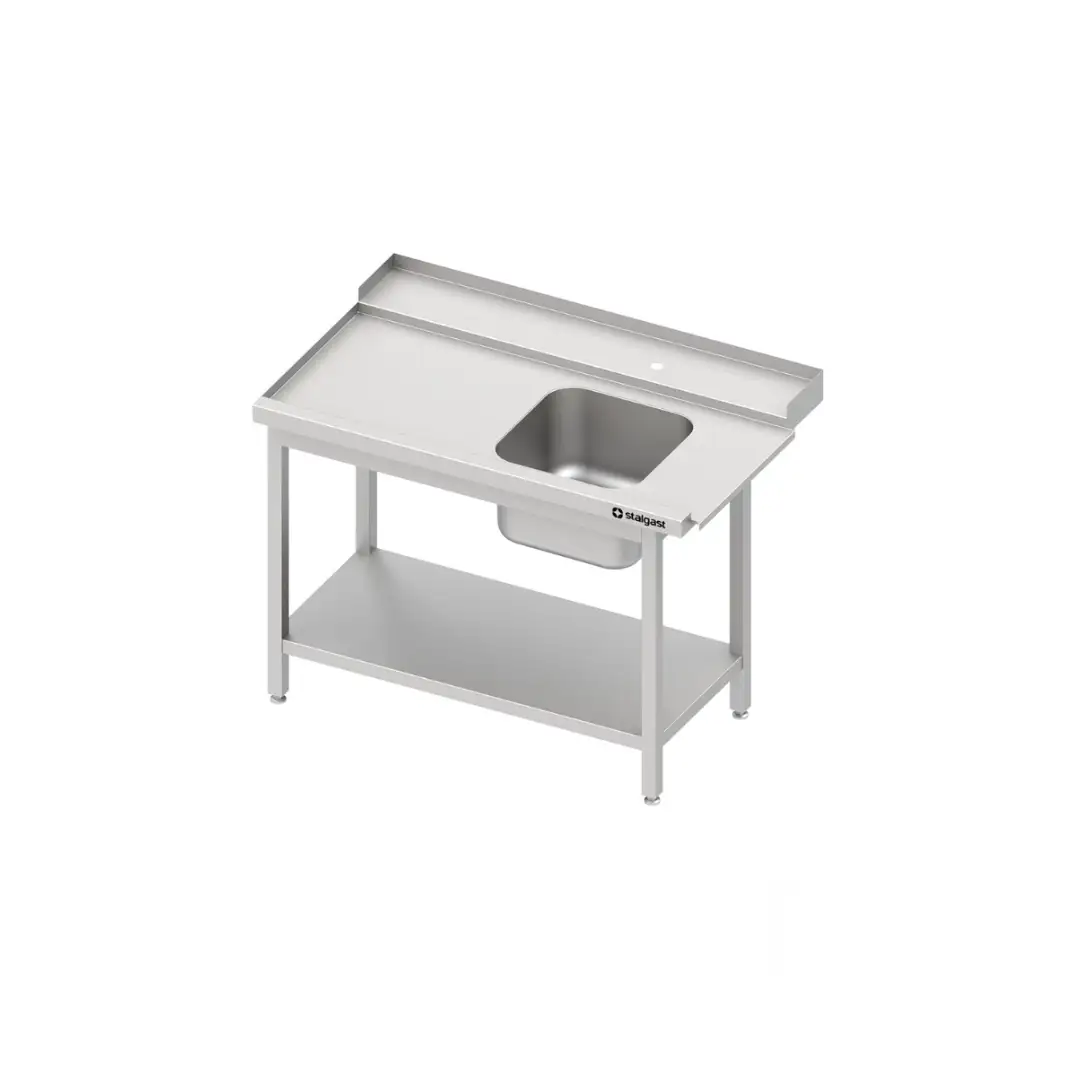 Распределительный стол (D), с полкой для посудомоечной машины 800x750x880 мм, сварной