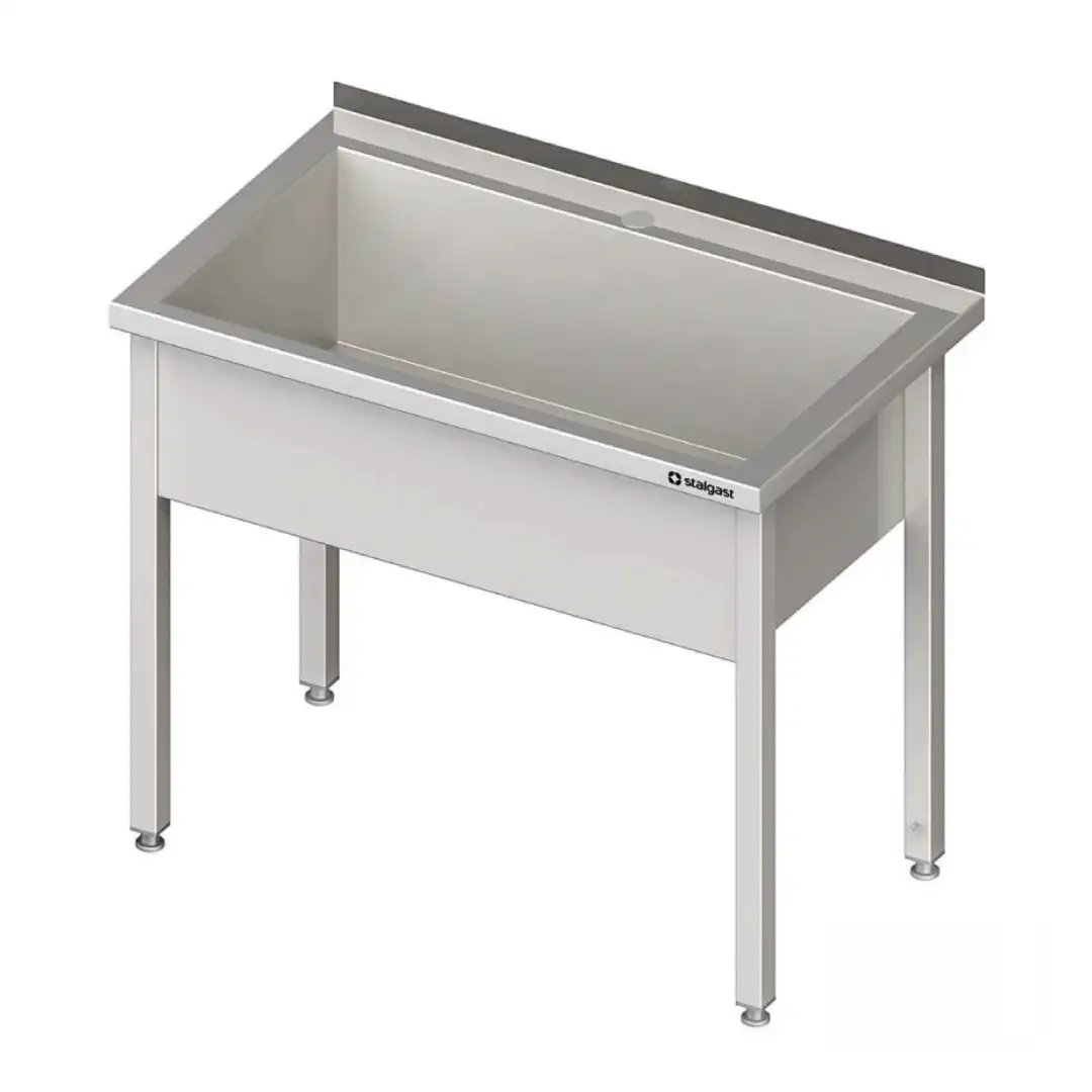 Стол из нержавеющей стали с мойкой, h=400, 1000x600x850 mm, STALGAST