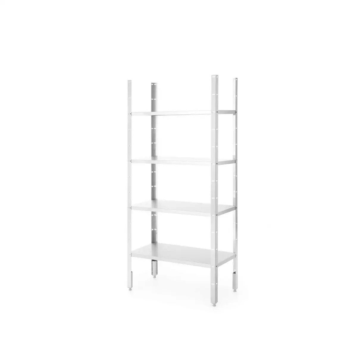Стеллаж из нержавеющей стали Revolution 1000×400×1800 мм, 4 полки