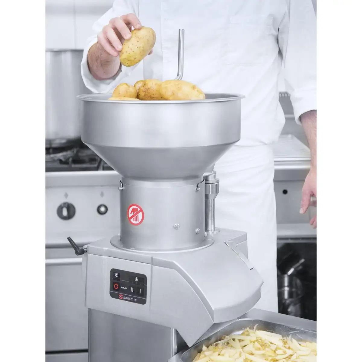 Профессиональная овощерезка, 2 скорости, 400 В, 750 Вт — Hendi