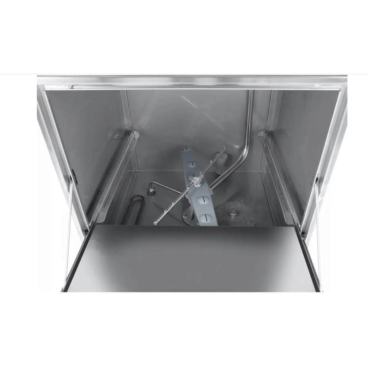 Посудомоечная машина 50x50 – электромеханическое управление 400 W Hendi Нержавеющая сталь 570x600(+370)x(H)830 мм