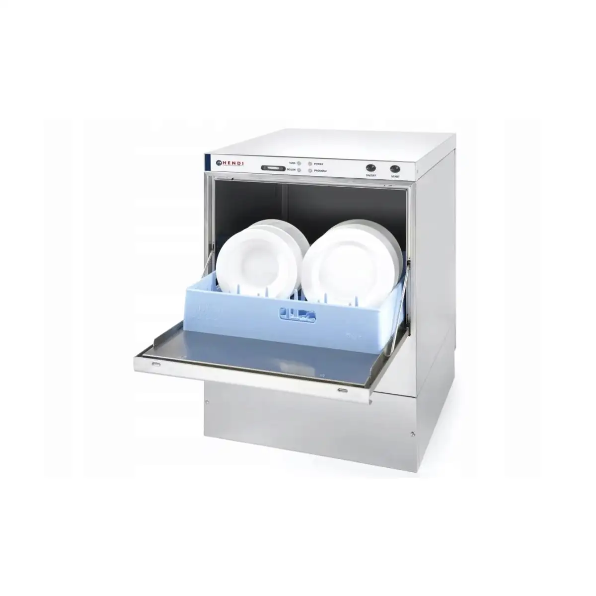 Посудомоечная машина 50x50 – электромеханическое управление 400 W Hendi Нержавеющая сталь 570x600(+370)x(H)830 мм