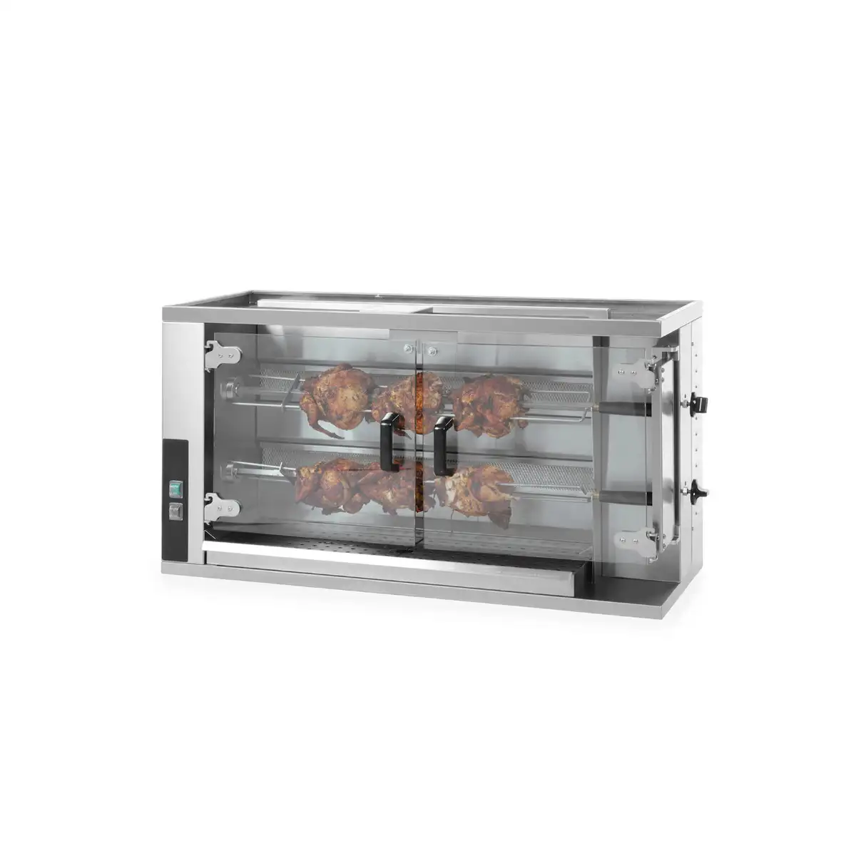 Профессиональный газовый гриль для курицы из нержавеющей стали Hendi