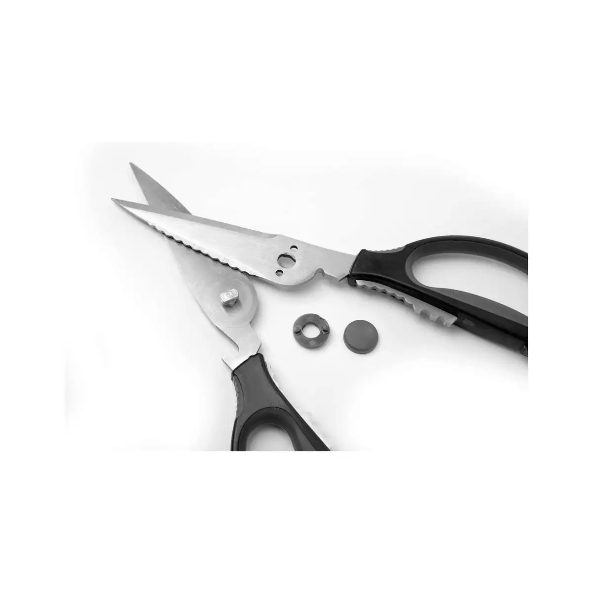 Кухонные ножницы 220 мм, разъёмные, нержавеющая сталь, с рукояткой Softgrip из PP, Hendi