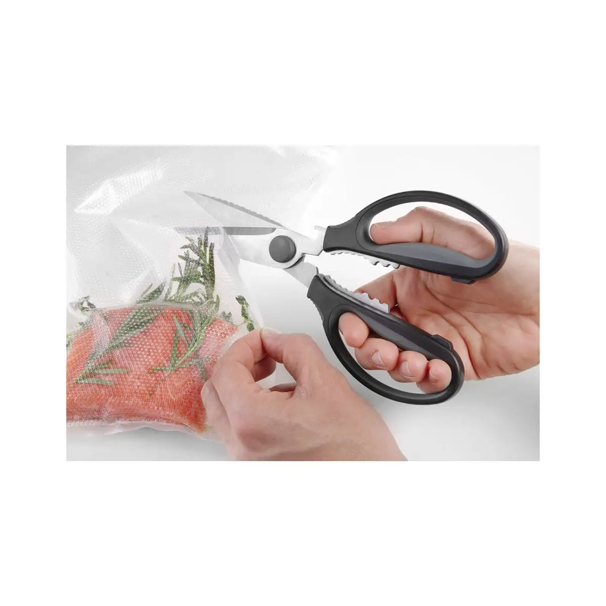 Кухонные ножницы 220 мм, разъёмные, нержавеющая сталь, с рукояткой Softgrip из PP, Hendi