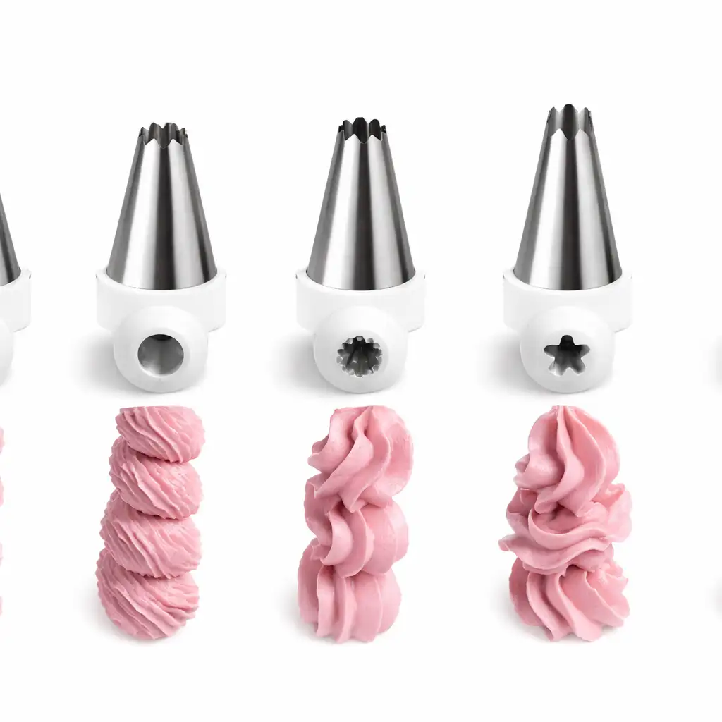 Набор насадок для декора, 5 шт., рифлёные, нерж. сталь 18/8 — Hendi