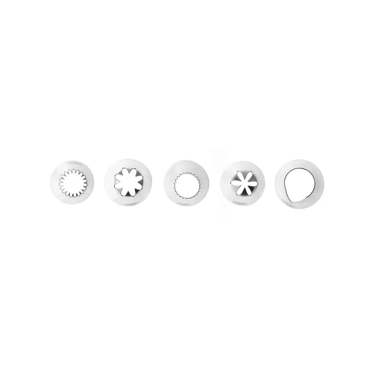 Набор насадок для декора, 5 шт., рифлёные, нерж. сталь 18/8 — Hendi