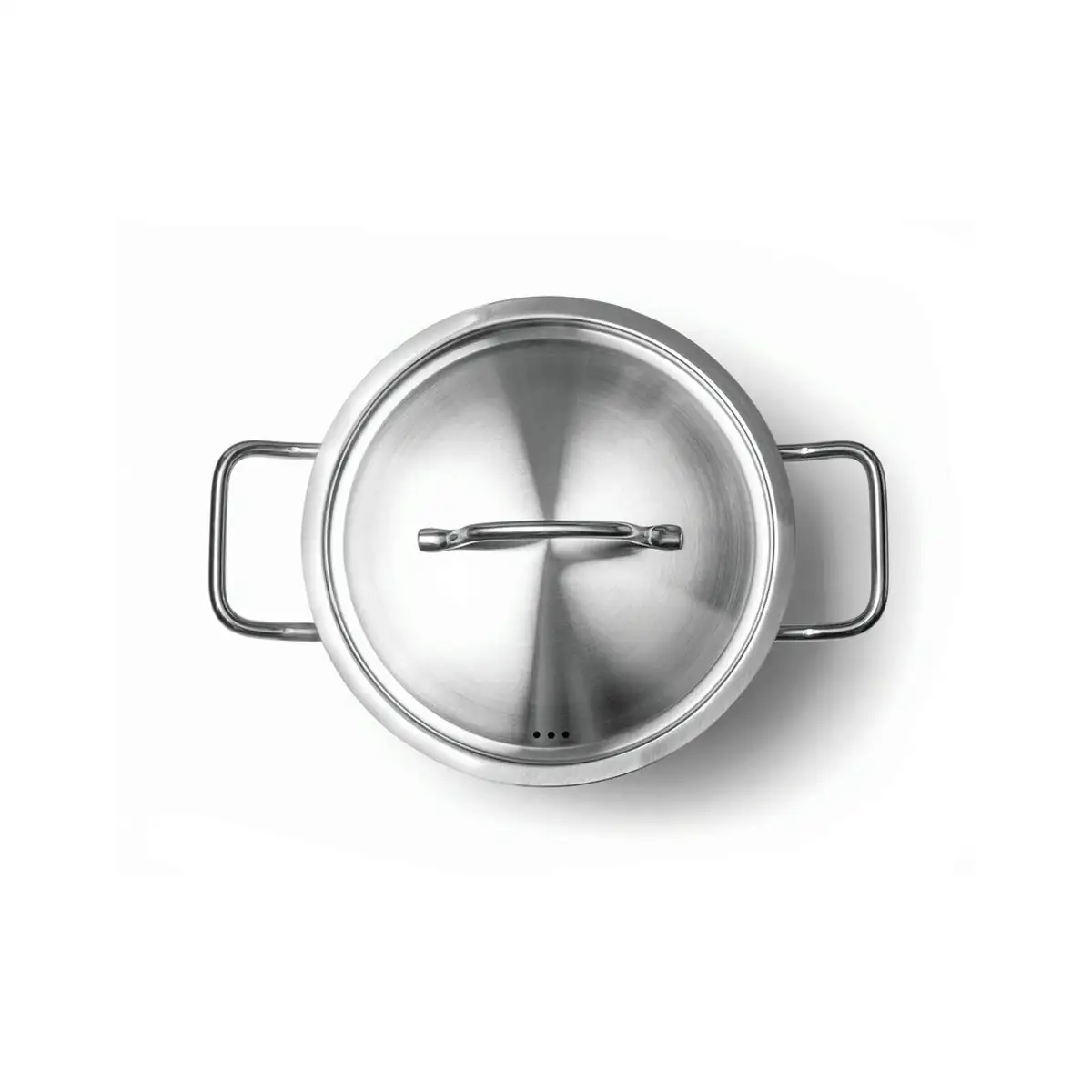 Кастрюля из нержавеющей стали с крышкой 17 л, 280×280 мм