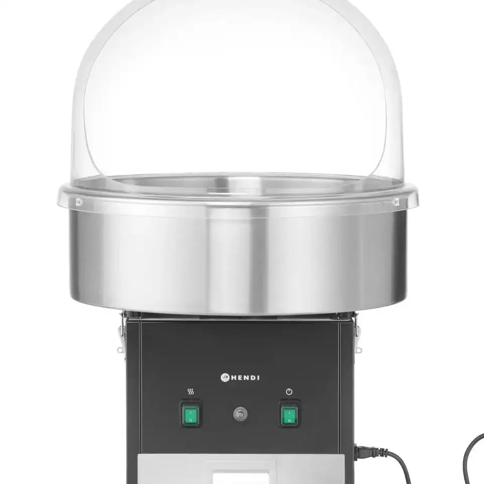 Аппарат для сахарной ваты с чашей из нержавеющей стали, настольный