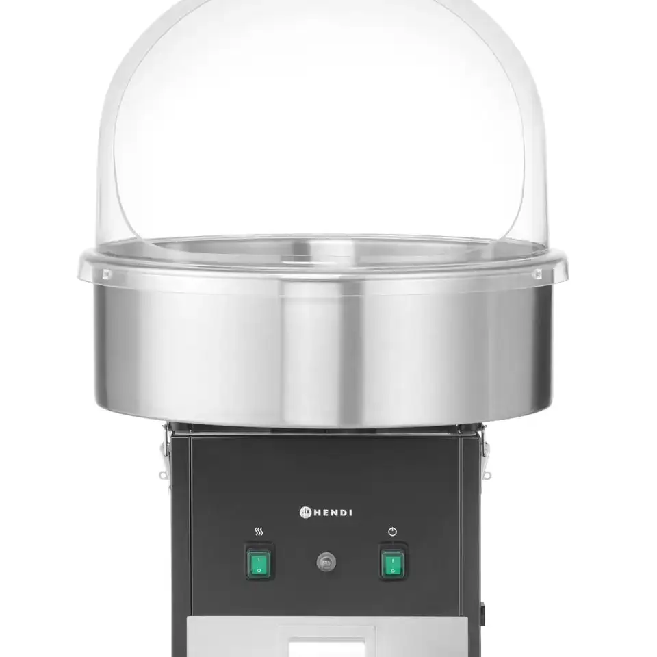 Аппарат для сахарной ваты с чашей из нержавеющей стали, настольный