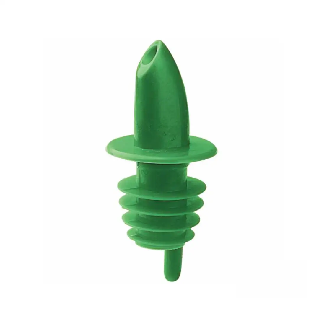 Пластиковая дозирующая пробка с носиком для бутылок, зелёная