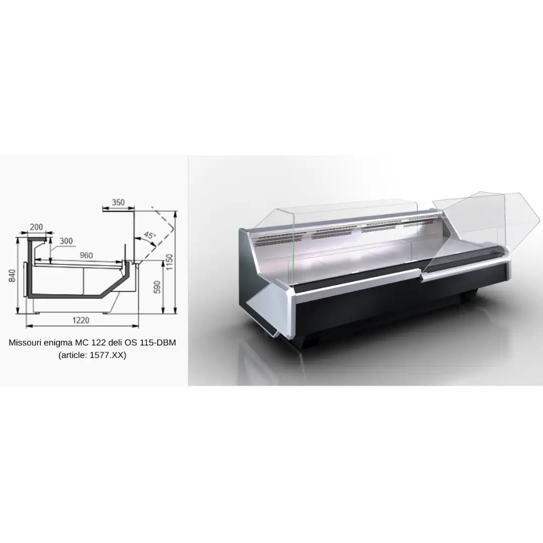 Витрина Missouri enigma MC 122 deli OS 115-DBM - 937