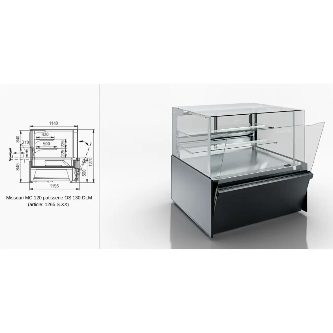 Витрина Missouri MC 120 combi PSPD/self 130-DLA - 3750