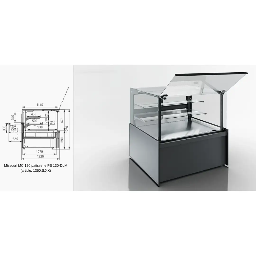 Витрина Missouri MC 120 combi PSPD/self 130-DLA - 3750