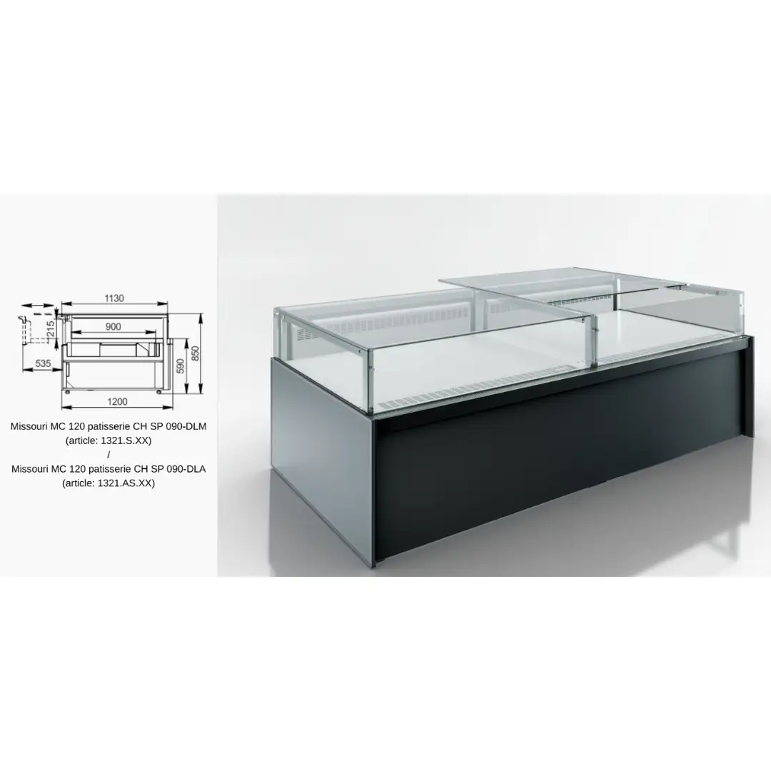 Витрина Missouri MC 120 patisserie СН SP 090-DLM - 1250