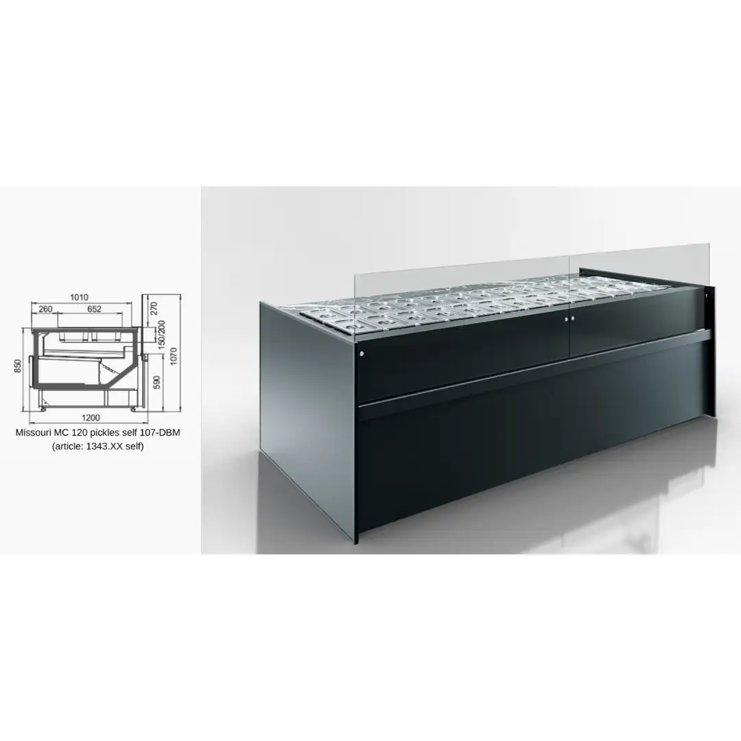 Витрина Missouri MC 120 pickles self 107-DBM - 937