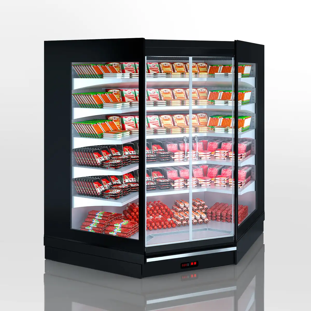 Настенная витрина Louisiana 5 MV 105 MT D M — угловой элемент