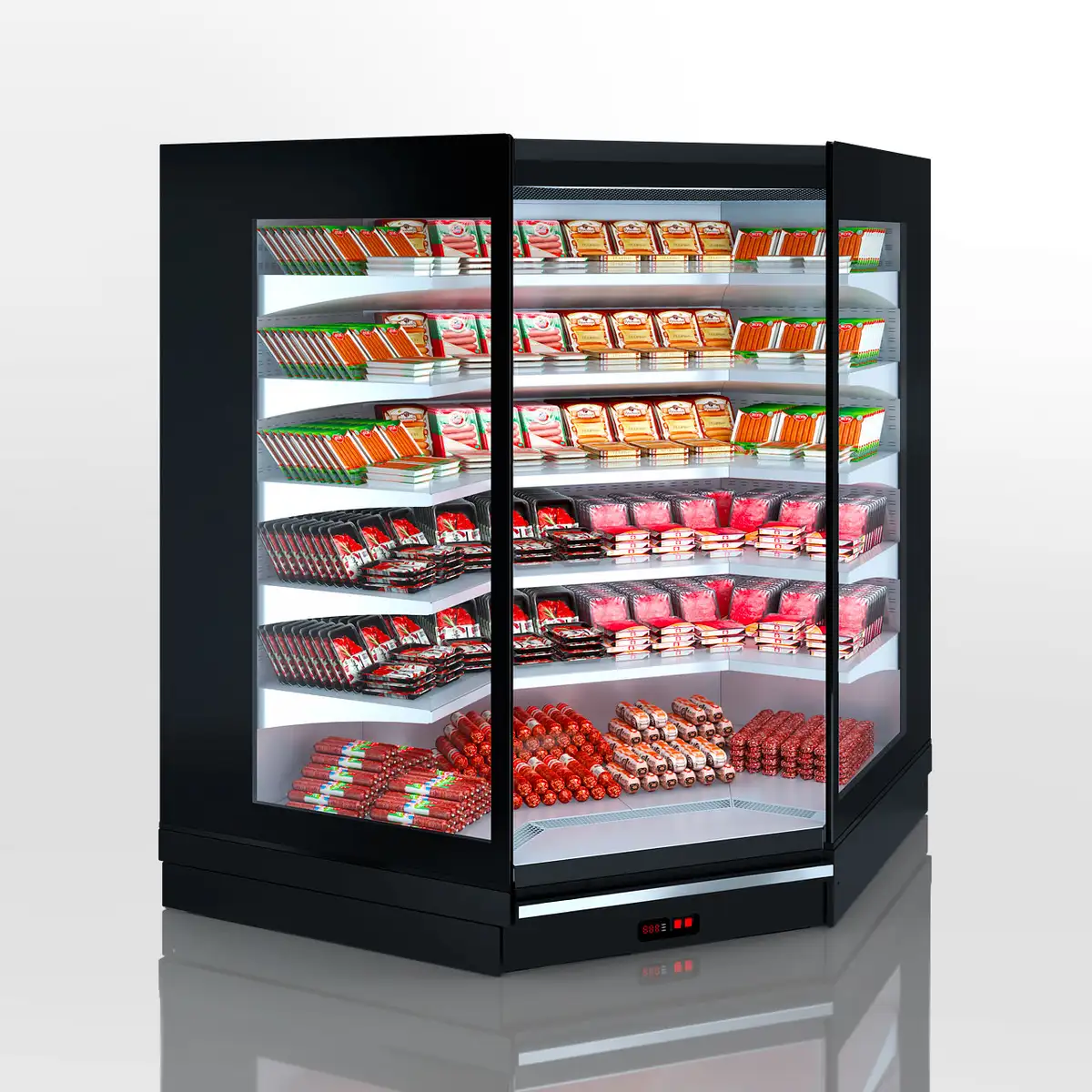 Настенная витрина Louisiana 5 MV 105 MT O M — угловой элемент